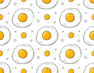Sunny Side Up Eggs Pattern - Breakfast Delight.