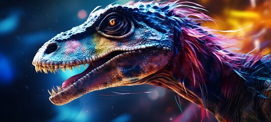 realistic photo of Velociraptor ,generative AI
