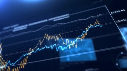 stock market graph - Powered by Adobe