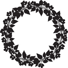 Obraz premium Elegant floral wreath