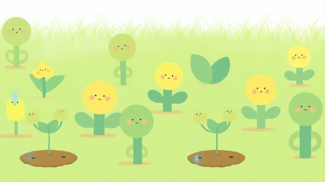 easter card with birds and eggs