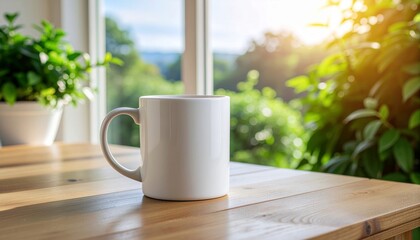 White Mug Mockup in Lifestyle Interior Settings