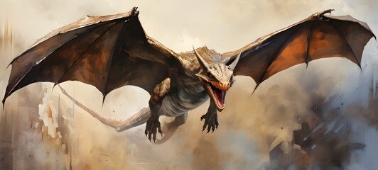 realistic photo of Pterodactyl ,generative AI