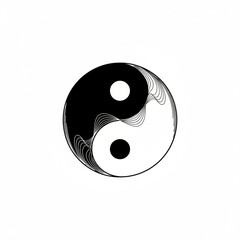 The Iconic Black and White Symbol Embodying Universal Balance and Cosmic Harmony