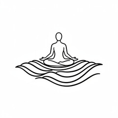 Finding Inner Peace and Tranquility Through Meditation Floating on Gentle Waters