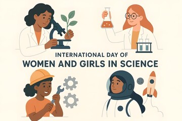 International day of women and girls in science showcasing diverse stem careers and empowerment