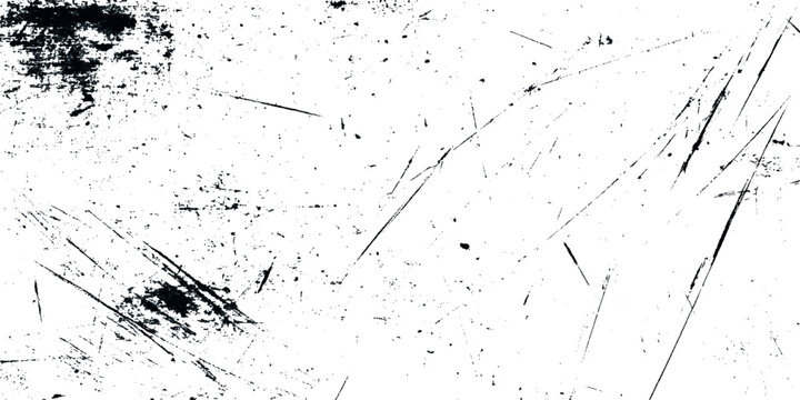 A distressed grunge textured background featuring prominent scratches and dark smudges a pristine white surface