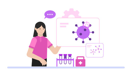 Finance Team Conducting Internal Budget Audit. Flat Vector Illustration