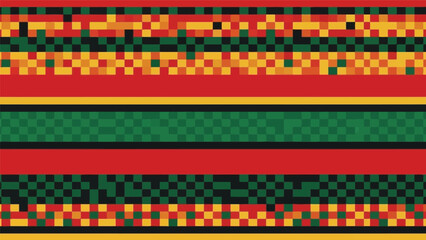 Vibrant African Pattern Vector for Cultural Designs © azad