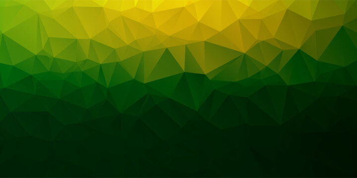 Light Green, Yellow vector abstract mosaic pattern. Colorful abstract illustration with triangles. Brand new design for your business.