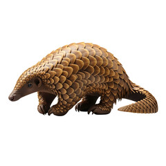 Obraz premium Pangolin isolated on transparent background pangolin animal scaly mammal