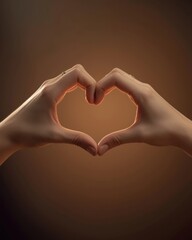 Obraz premium Hands forming a heart