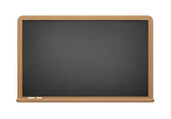 Classic wooden framed chalkboard for education learning and creative expression isolated on transparent background