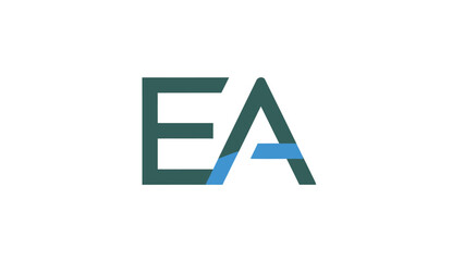Elegant EA Logo Design - A Modern and Minimalist Visual Identity.