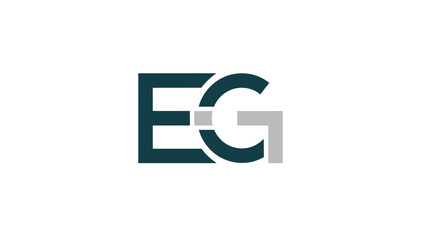 Obraz premium Elegant EG Logo Design - A Modern and Minimalist Branding Concept.