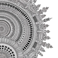 Intricate detailed mandala art with complex patterns and circular designs.