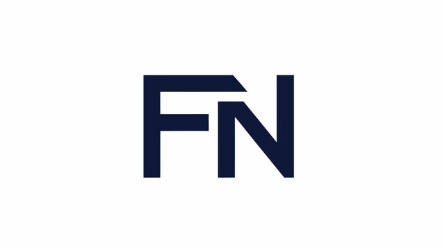 FN logo design, modern and minimalist, perfect for branding and identity, simple and clean, professional and versatile.