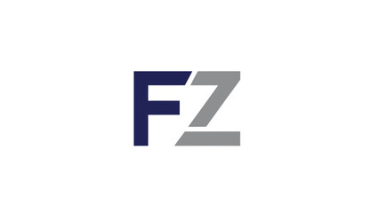 FZ logo design with a modern and professional appearance for branding.