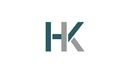 Obraz premium HK logo design, modern and minimalist, perfect for branding and identity.