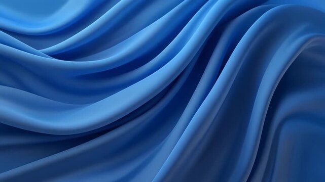Luxurious Silk's Serenity: A delicate interplay of shadows and light dances across the folds of luxurious silk, evoking a sense of tranquility. The deep blue hue exudes elegance and sophistication.