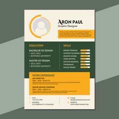 Professional Graphic Designer Resume Template | Clean, Modern & Creative CV Design

