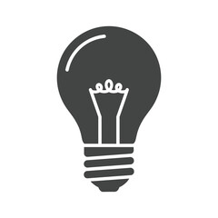 Obraz premium Light Bulb Icon Vector Illustration