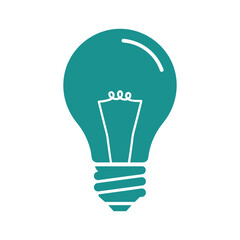 Obraz premium Light Bulb Icon Vector Illustration