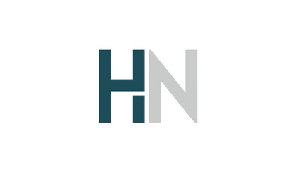 HN logo design with modern and professional appearance, simple and clean.