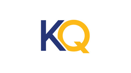 KQ logo design representing a brand identity for a company.