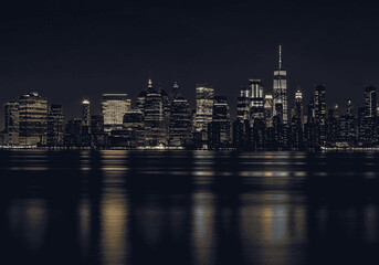 Obraz premium One World Trade Center at golden hour