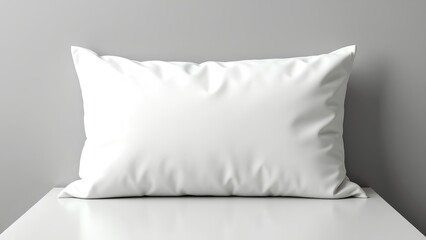 white bed with pillows