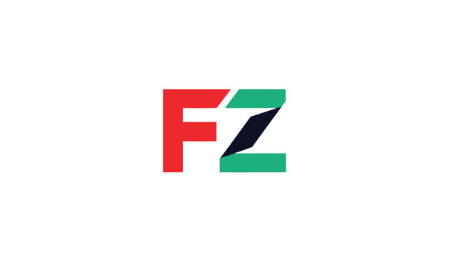Modern FZ Logo Design - A Creative and Abstract Visual Identity.