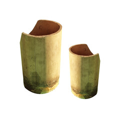 Tea cup made from bamboo