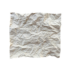 crumpled paper isolated on white