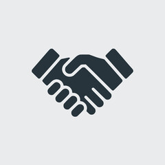 Obraz premium Handshake symbol for business partnership and agreement