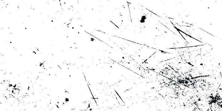 A stark white grunge background displaying a network of scattered scratches marks and minor blemishes throughout