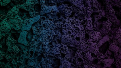 Vibrant gradient background with unique porous texture patterns