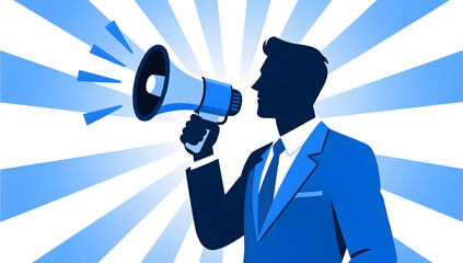 Minimalist promotion announcement visual