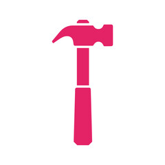 Pink Hammer Icon