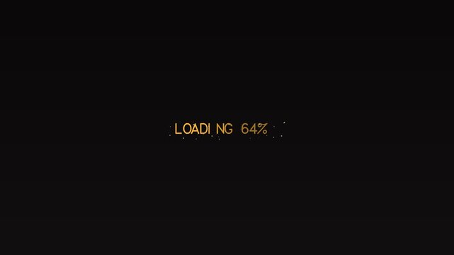 A loading bar displays the text loading at 93 percent. This design can be used by video creators during content upload. It features a clean look with a simple font.