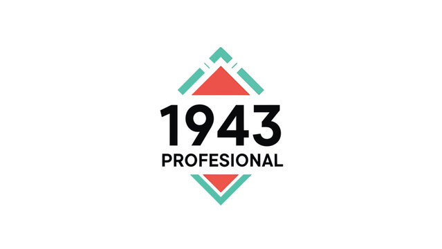 Professional 1943 logo design featuring a diamond shape with a modern aesthetic.