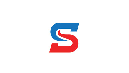 Fototapeta premium Stylish letter S logo design with a modern and creative look for branding.