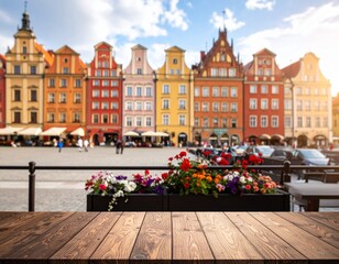 Obraz premium old town square in wroclaw