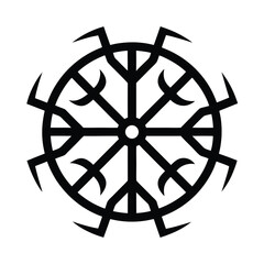 Norse Helm Of Awe Icon Vector Illustration