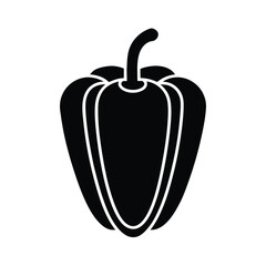 Paprika Pepper Icon Vector Illustration