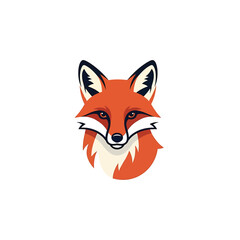 Obraz premium Vibrant fox illustration showcasing detailed fur and captivating eyes, perfect for design.