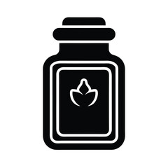 Paprika Spice Jar Icon Vector Illustration
