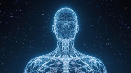 Digital human form in space