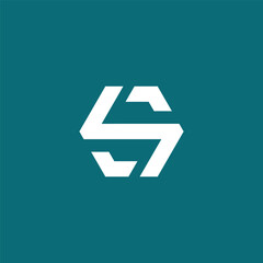 Contemporary abstract S letterform integrated into a strong six-sided polygon, symbolizing interconnectedness, progress, and professional identity for modern branding