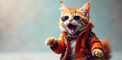 Groovy Birman kitty rocking hip hop style, isolated, creative, isolated